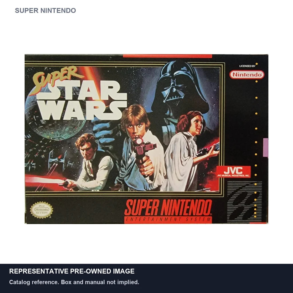 Representative pre-owned Super Star Wars (Super Nintendo), white product reference.