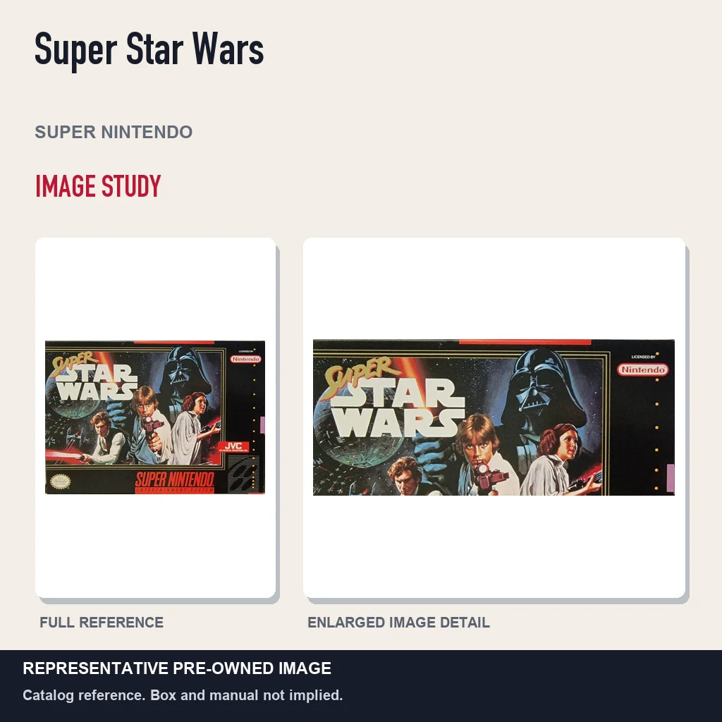 Representative pre-owned Super Star Wars (Super Nintendo), full image and detail.
