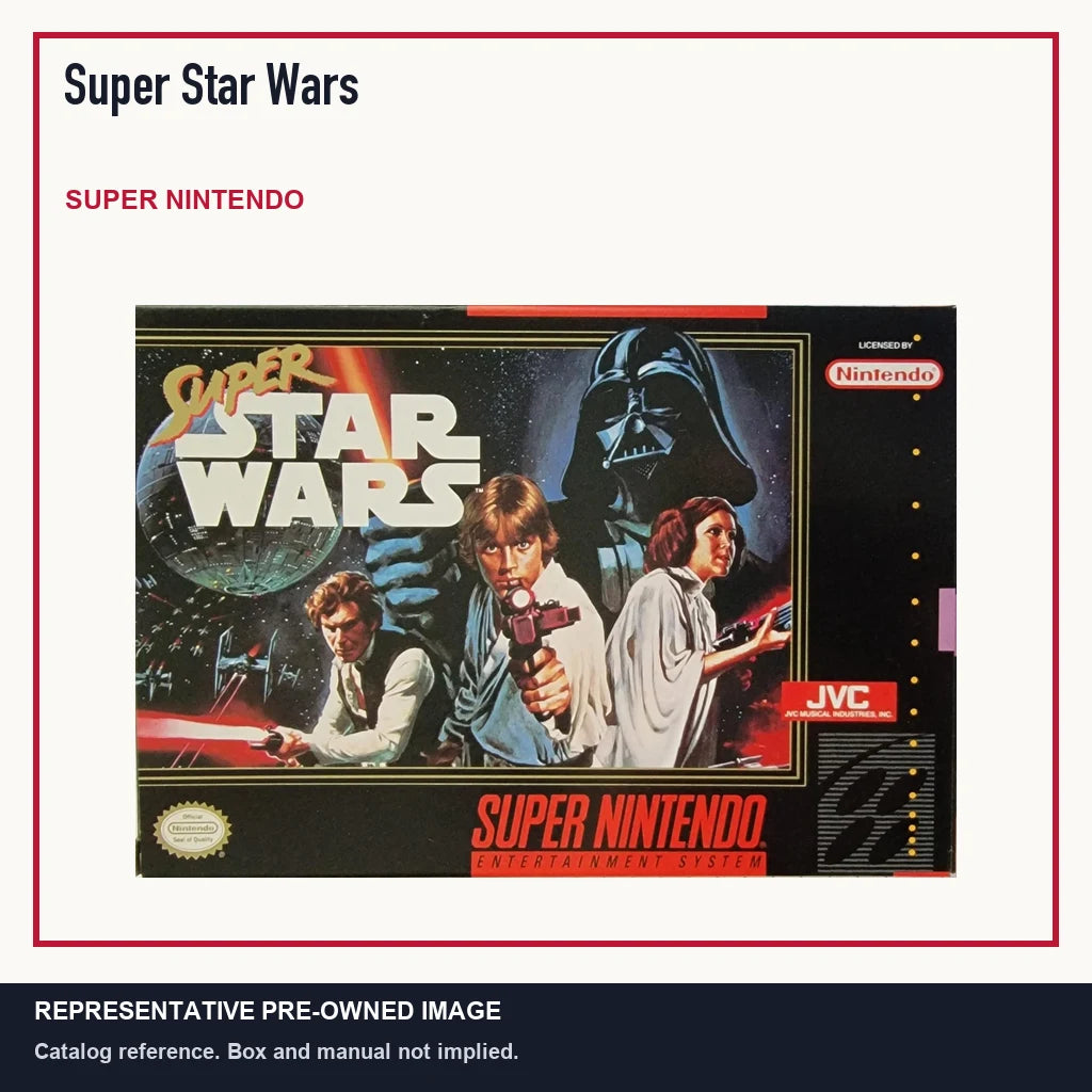 Representative pre-owned Super Star Wars (Super Nintendo), minimal product layout.