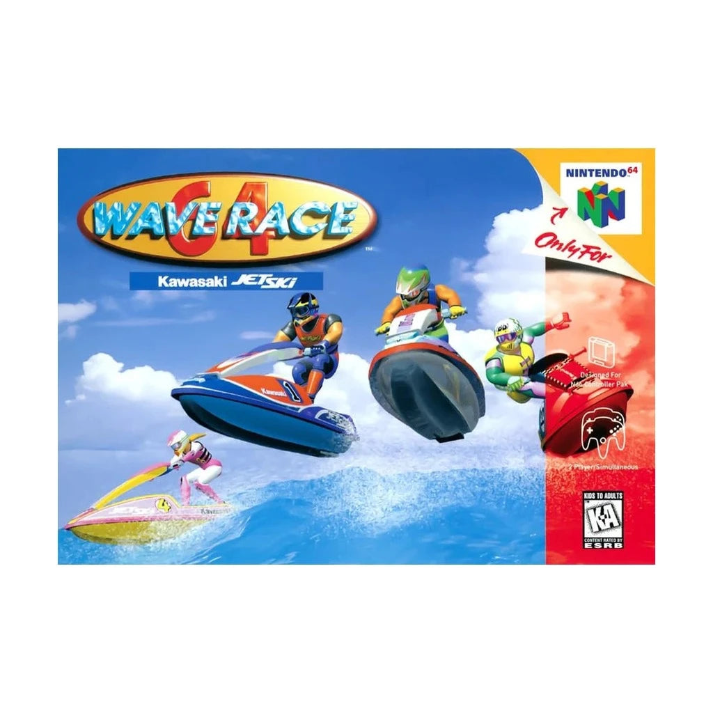 Representative pre-owned Wave Race 64 (Nintendo 64), white product reference.