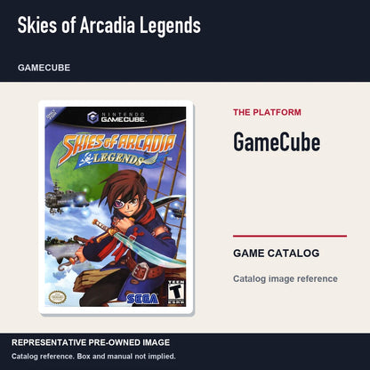 Representative pre-owned Skies of Arcadia Legends (GameCube), platform product layout.