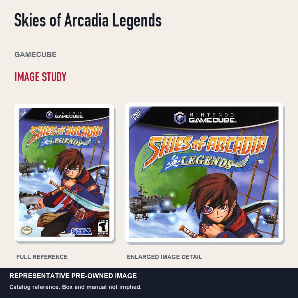 Representative pre-owned Skies of Arcadia Legends (GameCube), full image and detail.