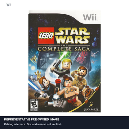 Representative pre-owned LEGO Star Wars Complete Saga (Wii), white product reference.