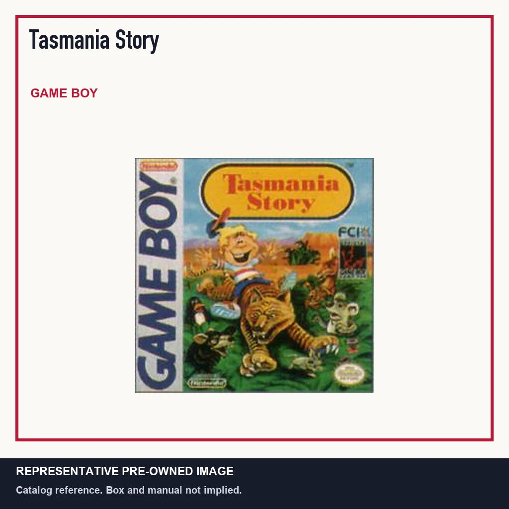 Representative pre-owned Tasmania Story (Game Boy), minimal product layout.