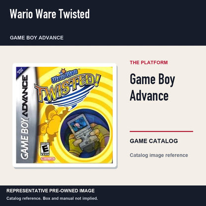 Representative pre-owned Wario Ware Twisted (Game Boy Advance), platform product layout.