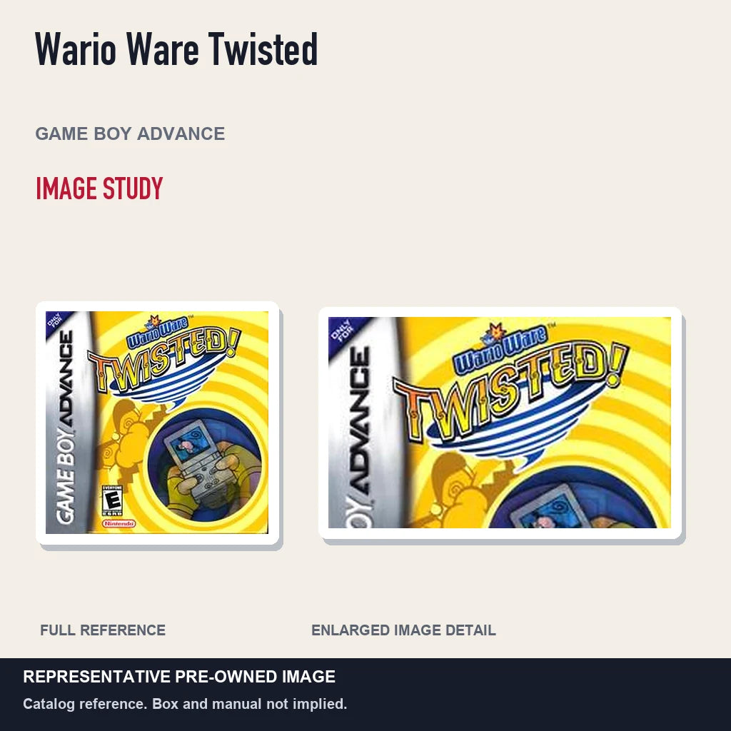Representative pre-owned Wario Ware Twisted (Game Boy Advance), full image and detail.