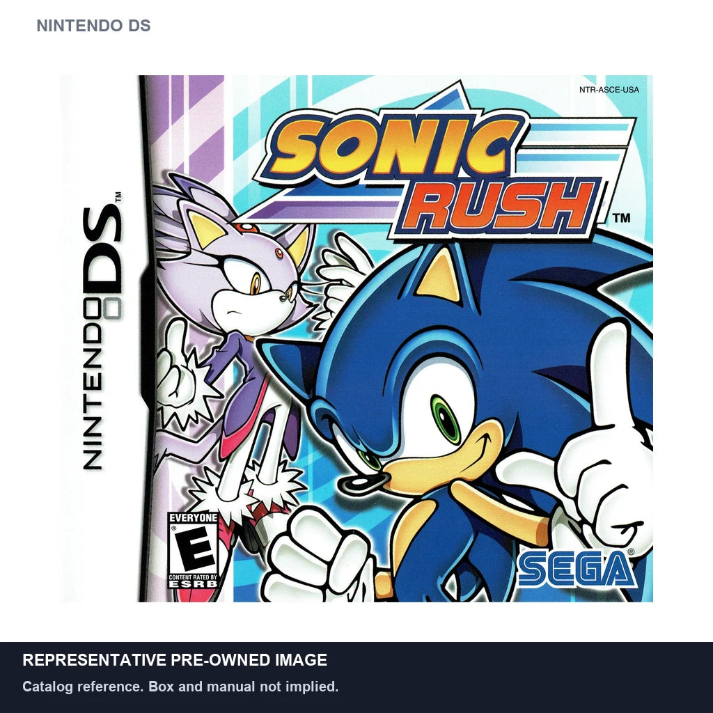 Representative pre-owned Sonic Rush (Nintendo DS), white product reference.