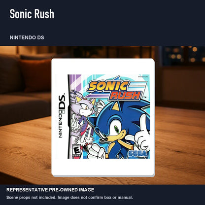 Representative pre-owned Sonic Rush (Nintendo DS), product image in a styled room scene.