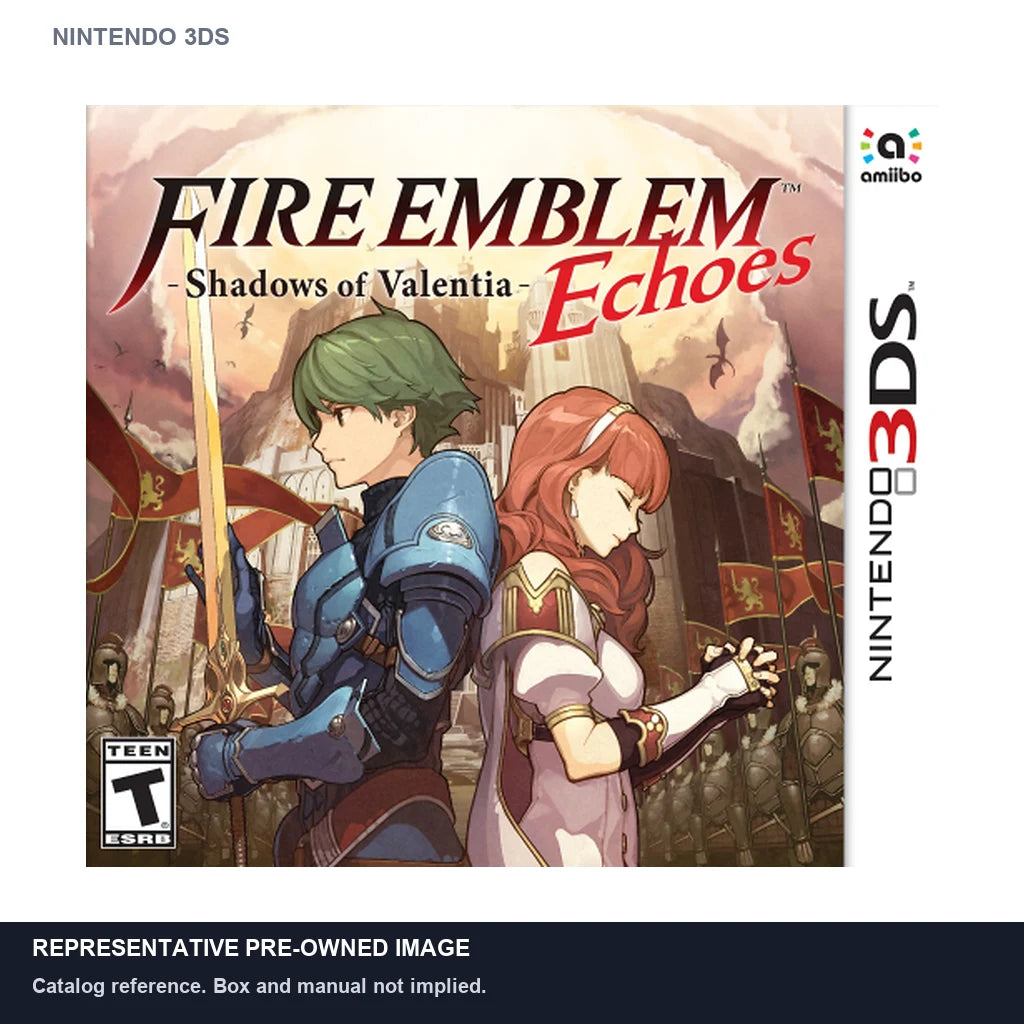 Representative pre-owned Fire Emblem Echoes: Shadows of Valentia (Nintendo 3DS), white product reference.