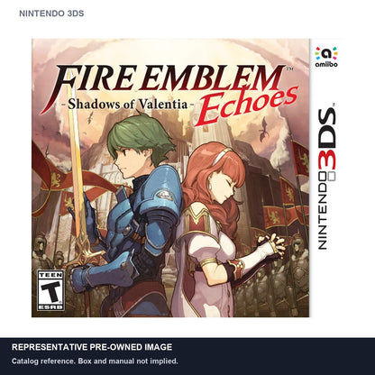 Representative pre-owned Fire Emblem Echoes: Shadows of Valentia (Nintendo 3DS), white product reference.