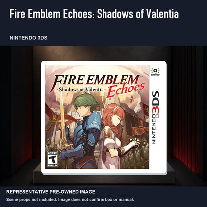 Representative pre-owned Fire Emblem Echoes: Shadows of Valentia (Nintendo 3DS), product image on a display panel.