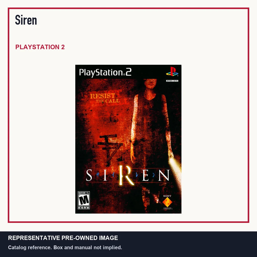 Representative pre-owned Siren (PlayStation 2), minimal product layout.