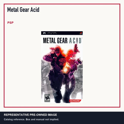 Representative pre-owned Metal Gear Acid (PSP), minimal product layout.