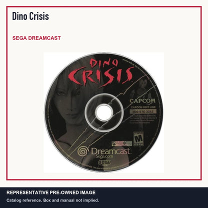 Representative pre-owned Dino Crisis (Sega Dreamcast), minimal product layout.