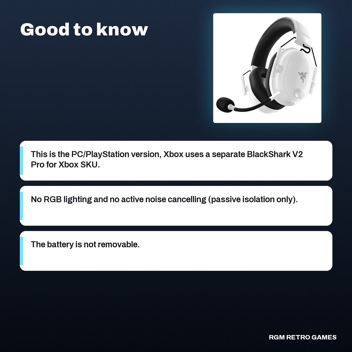 Razer BlackShark V2 Pro Wireless Esports Gaming Headset (2023) - White, good to know before you buy
