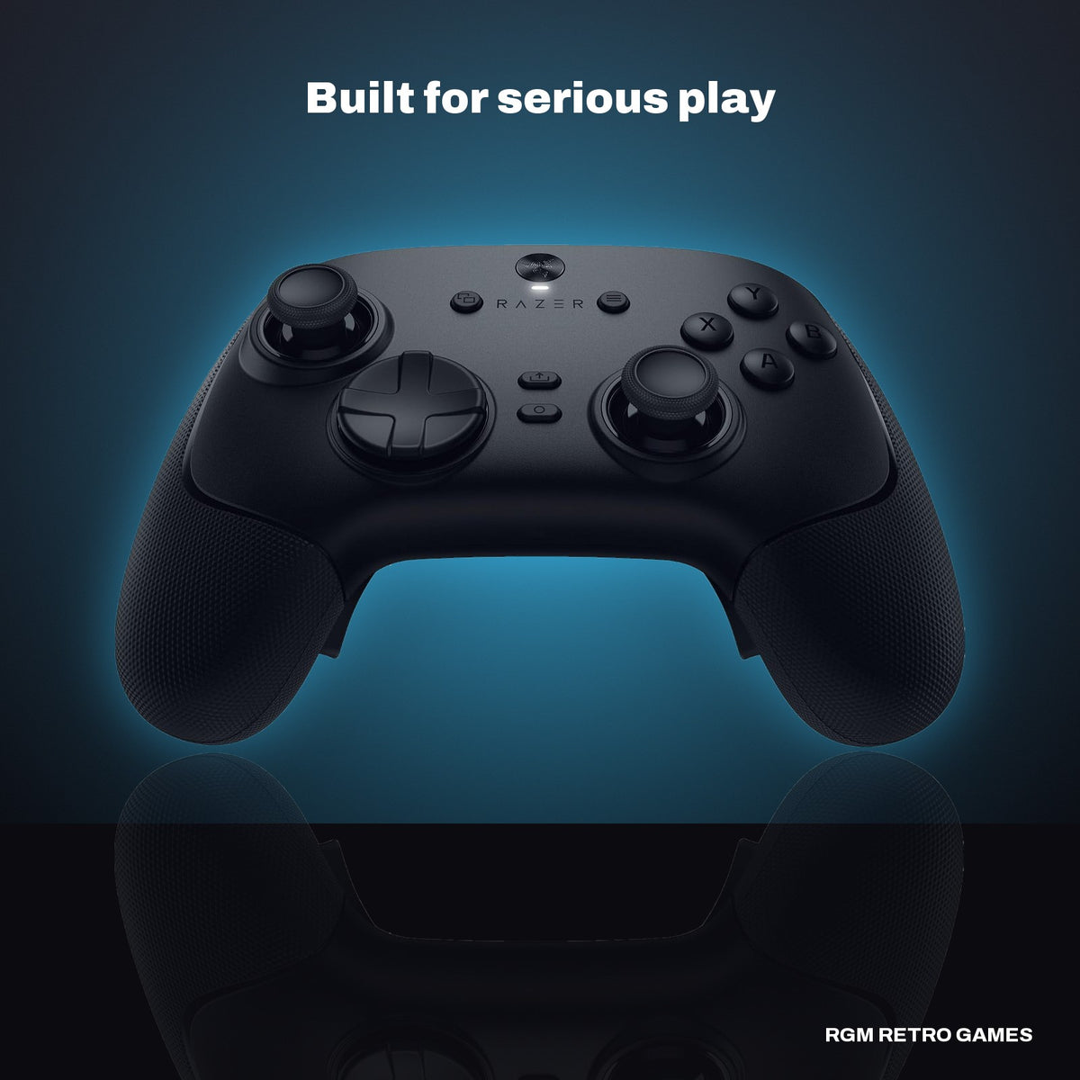 Razer Wolverine V3 Pro 8K PC Wireless Esports Controller - Black in a dark studio setting