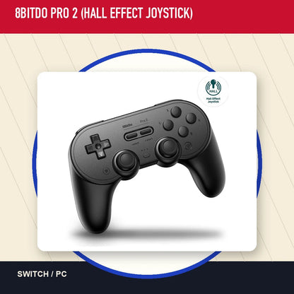8BitDo Pro 2 (Hall Effect Joystick) in a minimal catalog layout