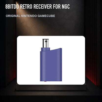 8BitDo Retro Receiver for NGC on a collector display plinth