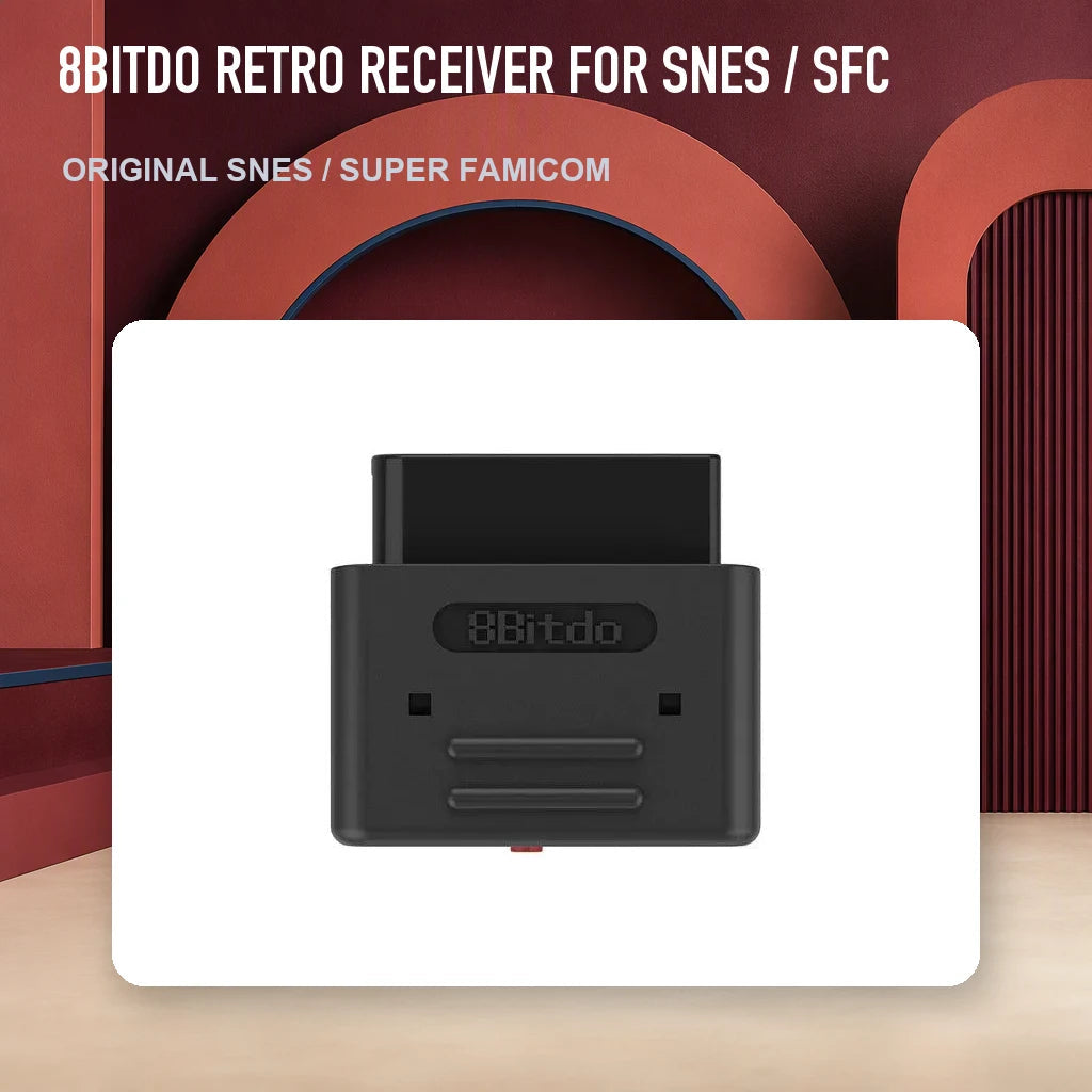 8BitDo Retro Receiver for SNES / SFC in an RGM retro studio display