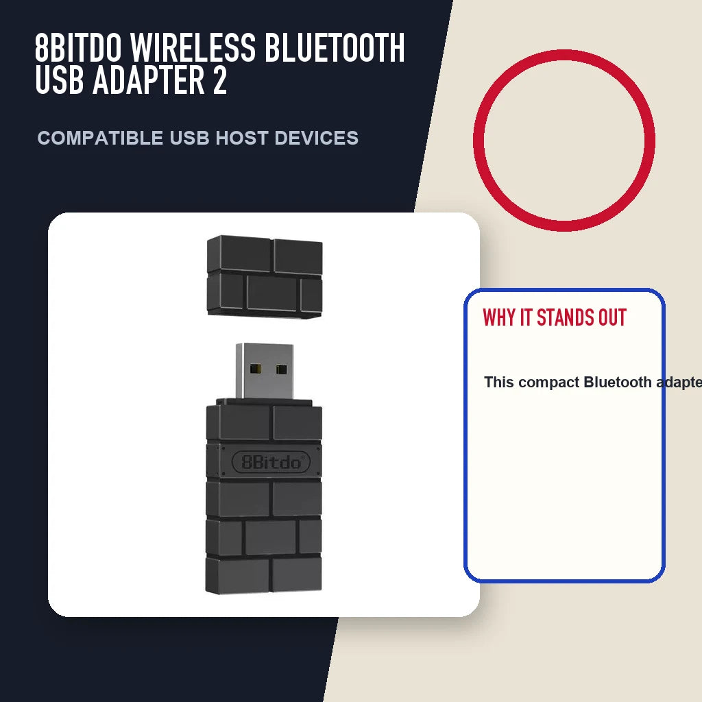8BitDo Wireless Bluetooth USB Adapter 2 editorial feature layout