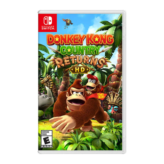 Donkey Kong Country Returns HD physical Nintendo game cover on a white background