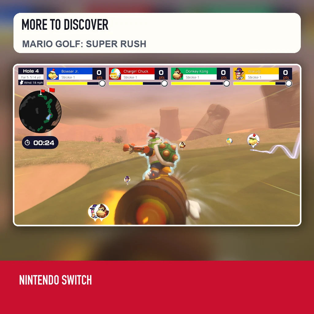 Another scene from Mario Golf: Super Rush for Nintendo Switch
