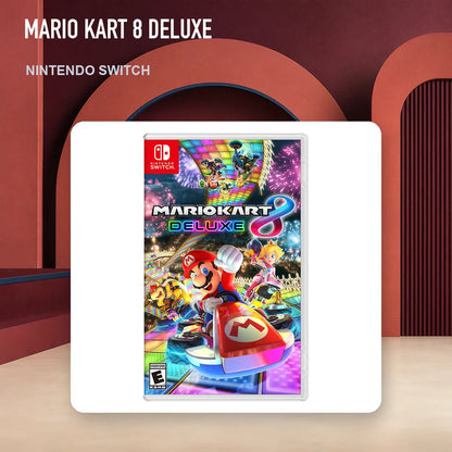 Mario Kart 8 Deluxe physical game cover in an RGM retro display setting