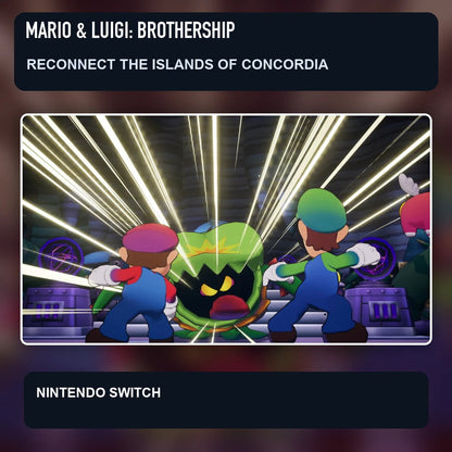 Mario & Luigi: Brothership scene illustrating reconnect the islands of concordia