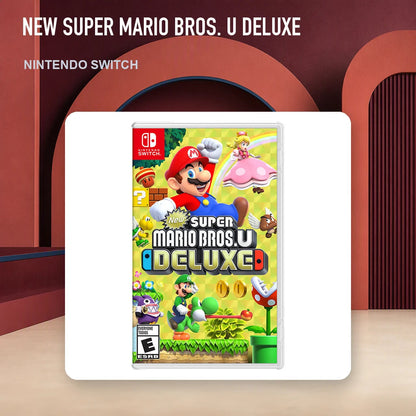 New Super Mario Bros. U Deluxe physical game cover in an RGM retro display setting