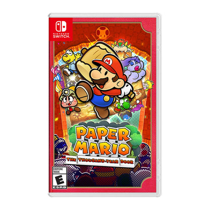 Paper Mario: The Thousand-Year Door physical Nintendo game cover on a white background