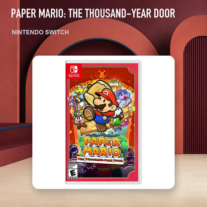 Paper Mario: The Thousand-Year Door physical game cover in an RGM retro display setting