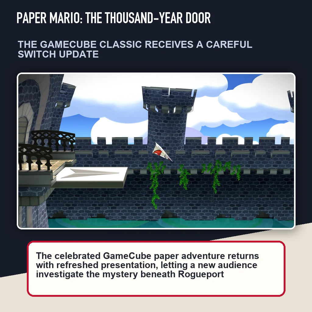 Paper Mario: The Thousand-Year Door scene highlighting the gamecube classic receives a careful switch update