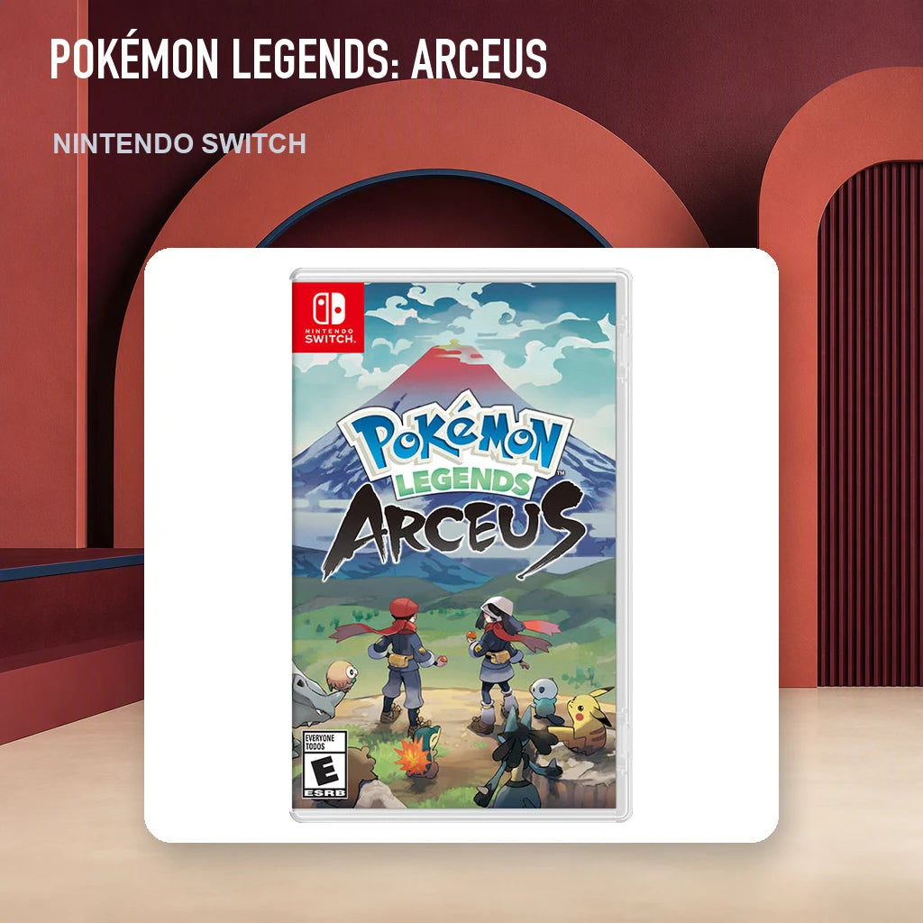 Pokémon Legends: Arceus physical game cover in an RGM retro display setting