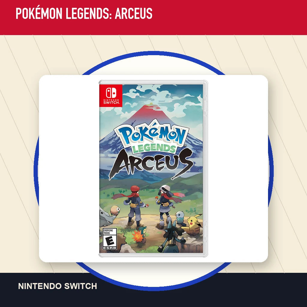 Pokémon Legends: Arceus physical game cover in a minimal catalog layout