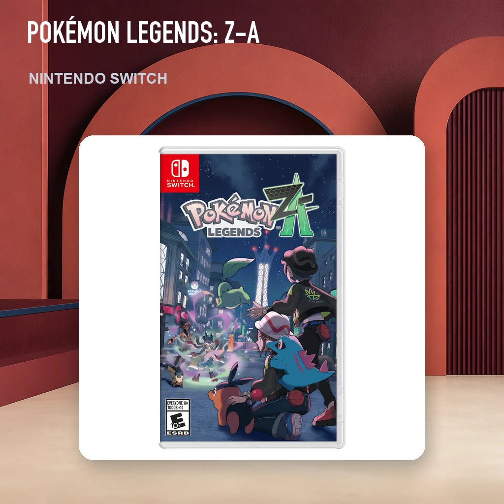 Pokémon Legends: Z-A physical game cover in an RGM retro display setting