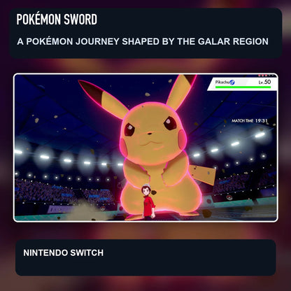 Pokémon Sword scene illustrating a pokémon journey shaped by the galar region