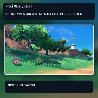 Pokémon Violet scene illustrating tera types create new battle possibilities
