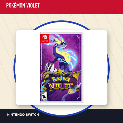 Pokémon Violet physical game cover in a minimal catalog layout