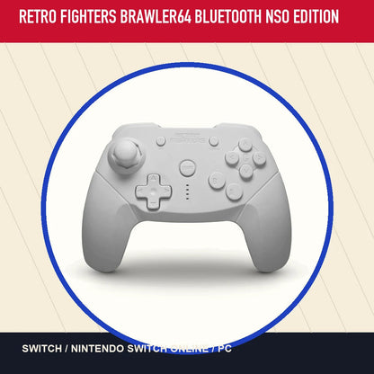 Retro Fighters Brawler64 Bluetooth NSO Edition in a minimal catalog layout