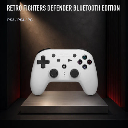 Retro Fighters Defender Bluetooth Edition on a collector display plinth