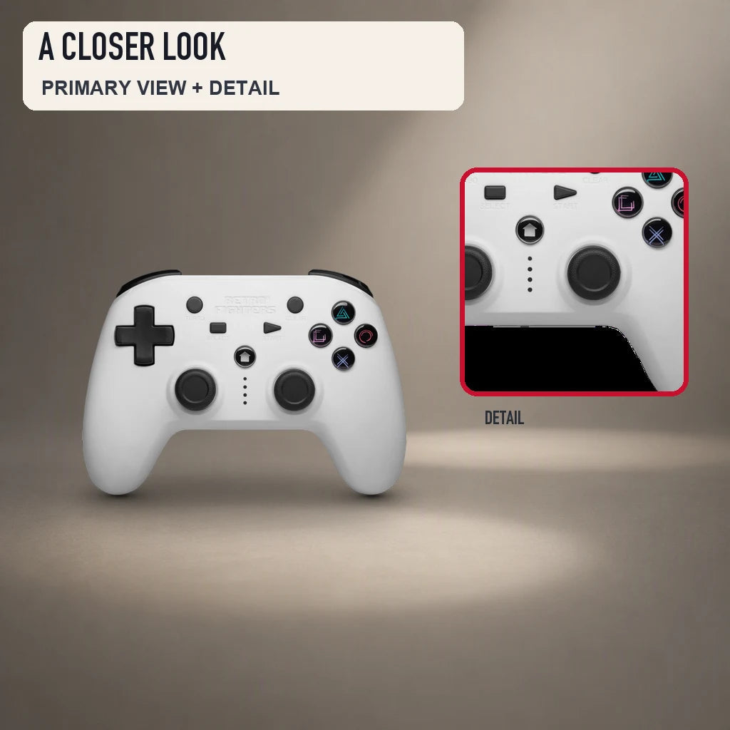 Primary and close detail views of Retro Fighters Defender Bluetooth Edition