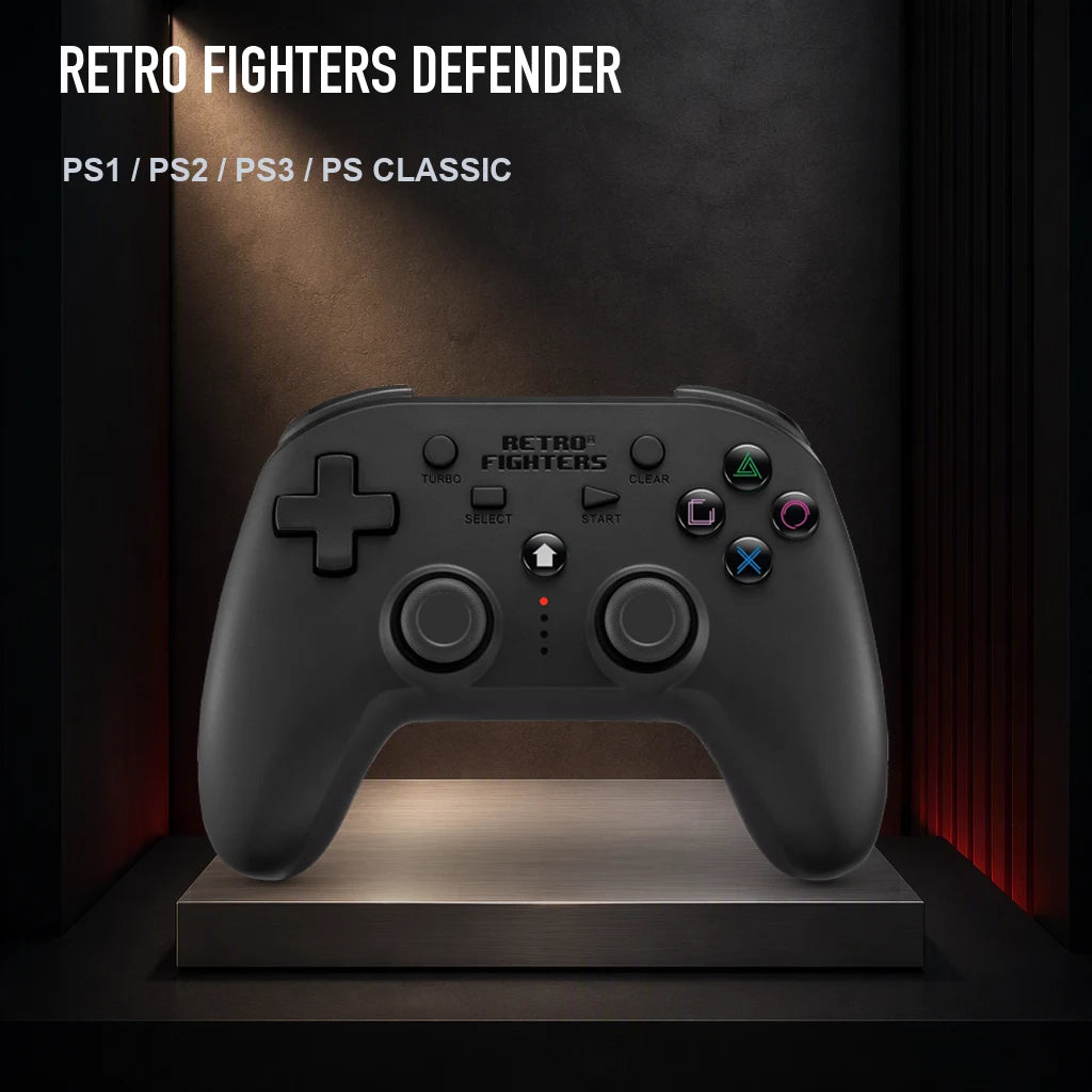 Retro Fighters Defender on a collector display plinth