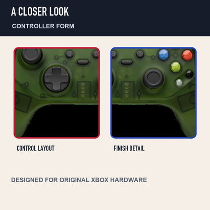 Two close detail views of Retro Fighters Hunter