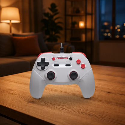 Retro Fighters JAB shown in a living-room setting; scene props not included