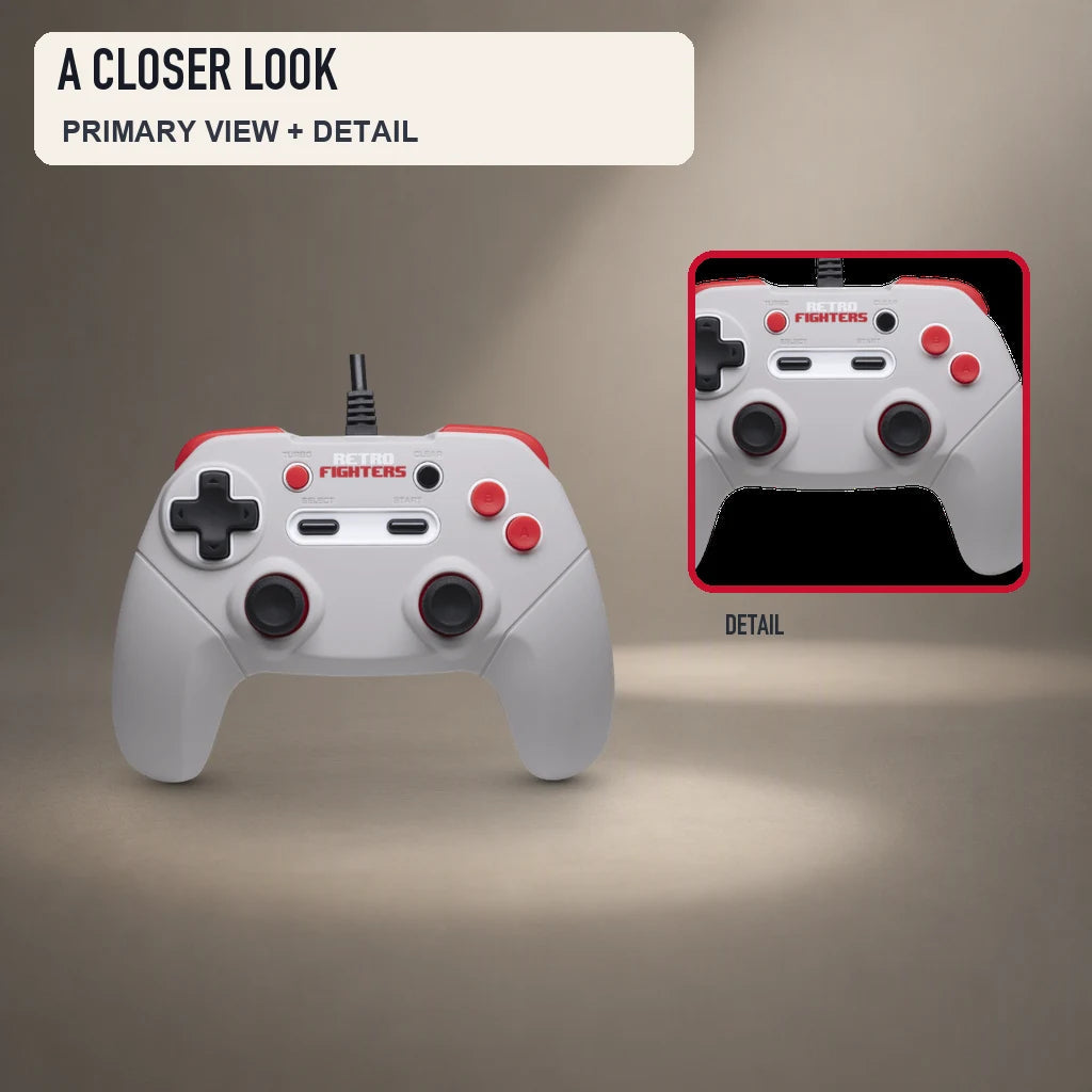 Primary and close detail views of Retro Fighters JAB