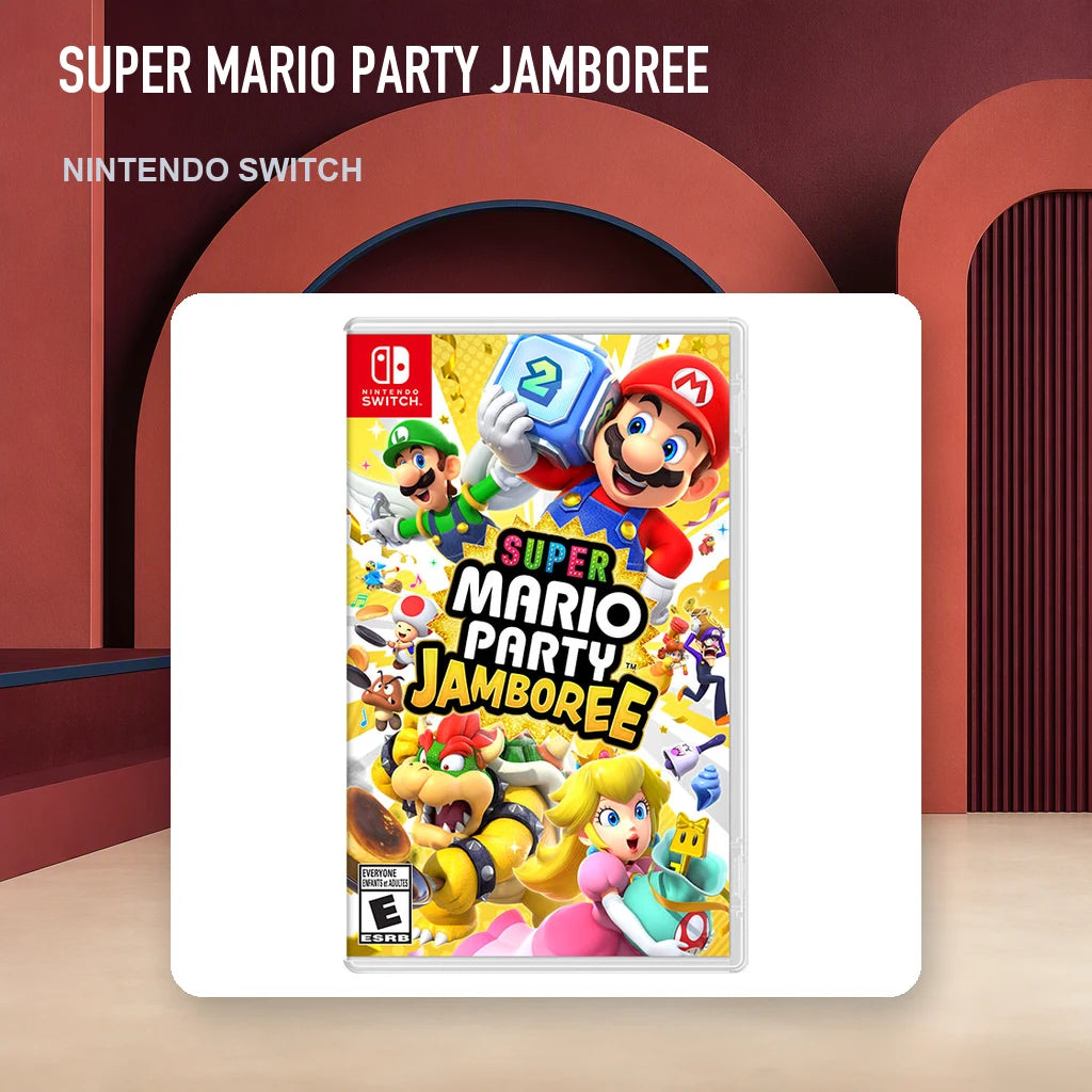 Super Mario Party Jamboree physical game cover in an RGM retro display setting