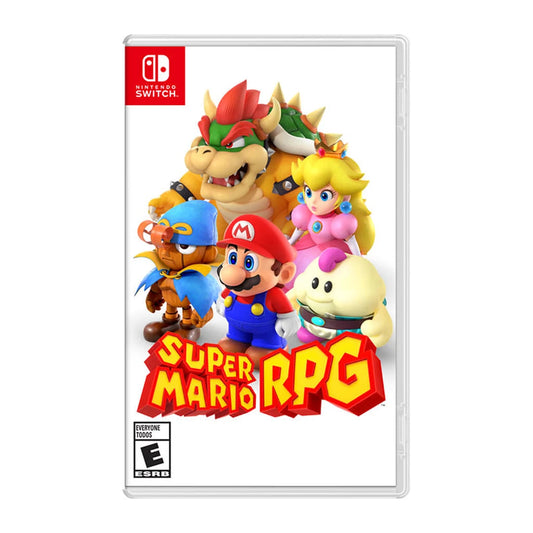 Super Mario RPG physical Nintendo game cover on a white background