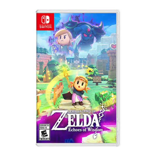 The Legend of Zelda: Echoes of Wisdom physical Nintendo game cover on a white background