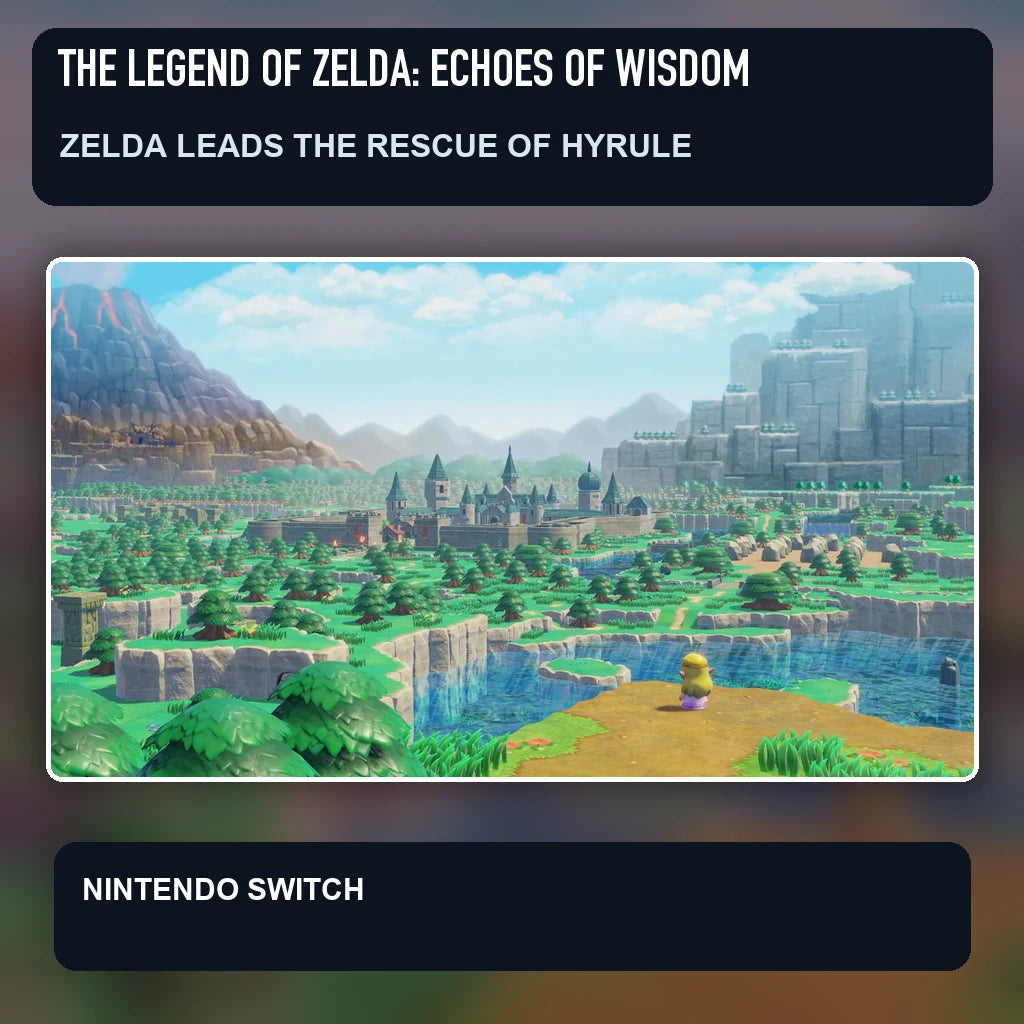The Legend of Zelda: Echoes of Wisdom scene illustrating zelda leads the rescue of hyrule