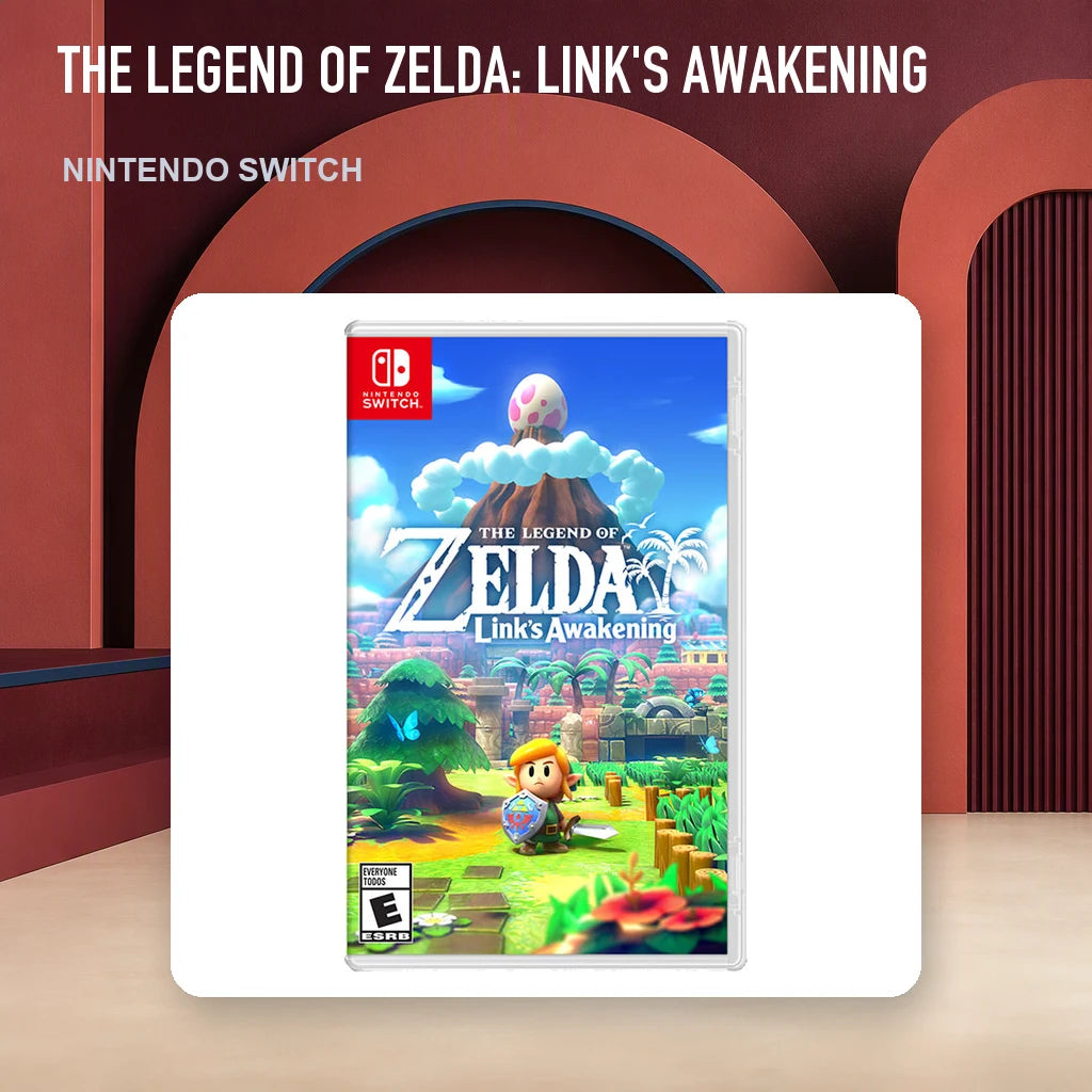 The Legend of Zelda: Link's Awakening physical game cover in an RGM retro display setting